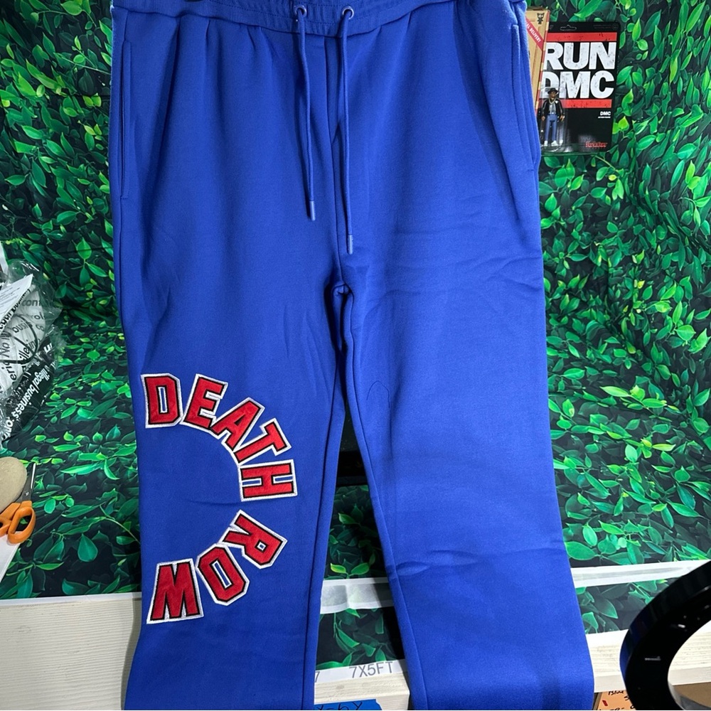 Death Row Blue Joggers Size 2XL